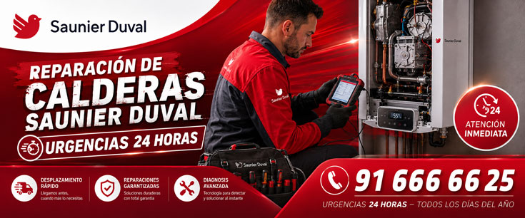 reparación calderas Saunier Duval en Boadilla del Monte